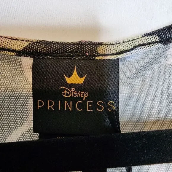 6X 30W Torrid Black Disney Little Mermaid Midi Mesh T Shirt Dress Princess paste - Picture 8 of 11